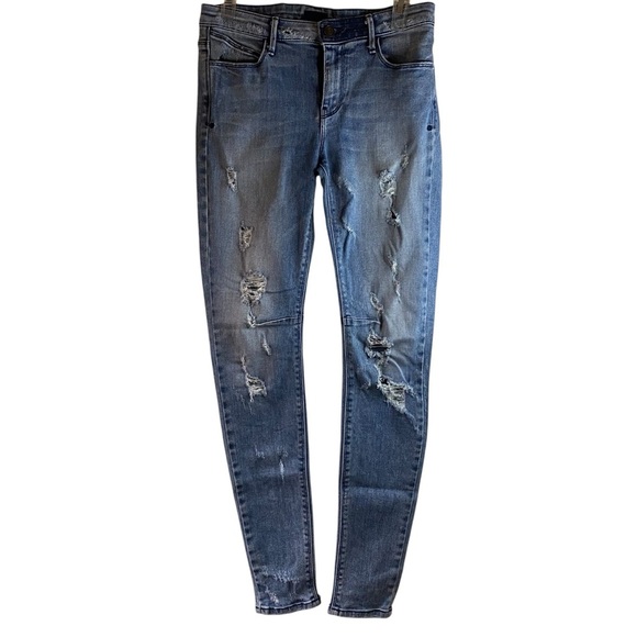 RtA Road to Awe Ryder Blue Mist  Barrel Boyfriend Jeans SZ 27 - Picture 1 of 11